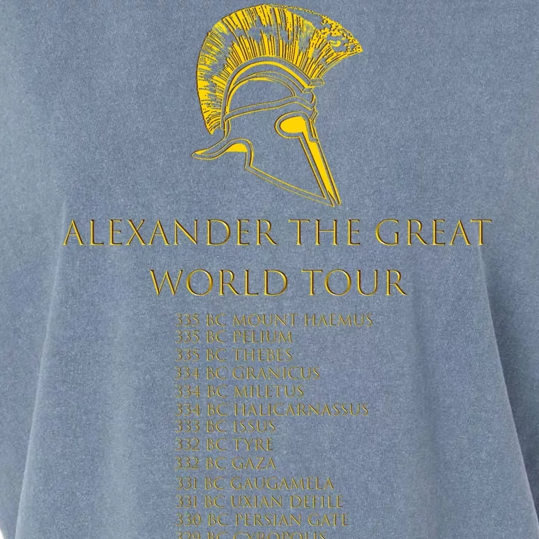 Alexander The Great World Tour Garment-Dyed Women's Muscle Tee