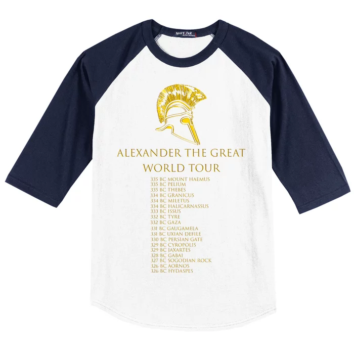 Alexander The Great World Tour Baseball Sleeve Shirt