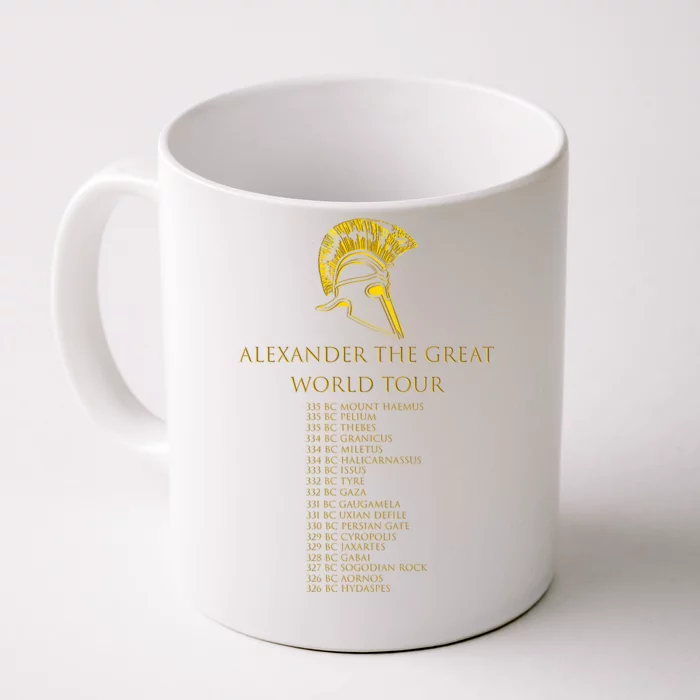 Alexander The Great World Tour Front & Back Coffee Mug