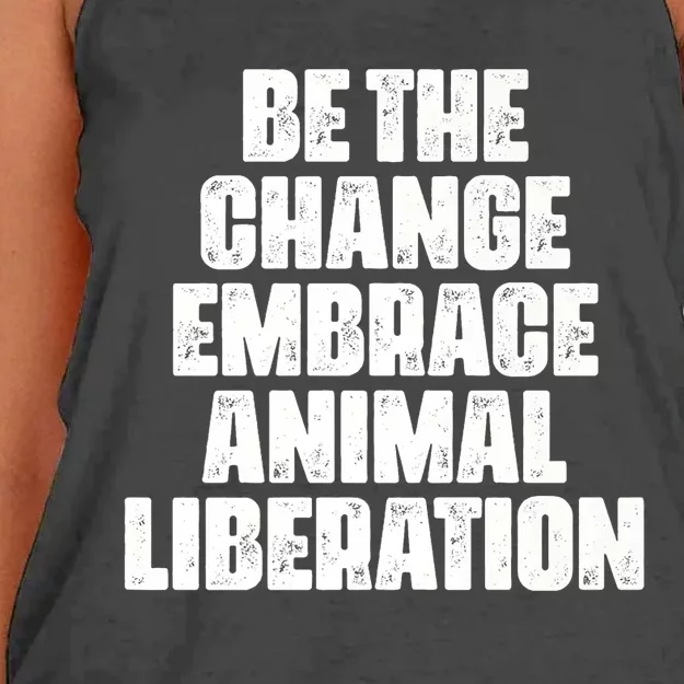 Animal Liberation Front Activist For Animal Rights & Welfare Women's Knotted Racerback Tank