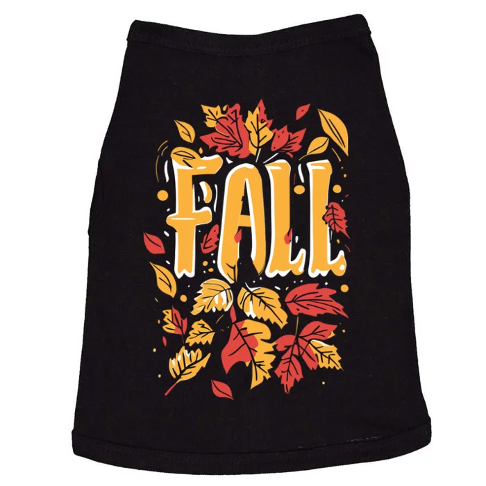 Autumn Leaves Fall Season Theme Doggie Tank