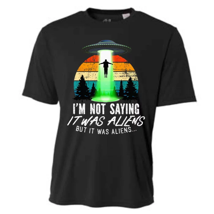 Alien Lover, Funny It Was Aliens, Flying Saucer, Alien Cooling Performance Crew T-Shirt