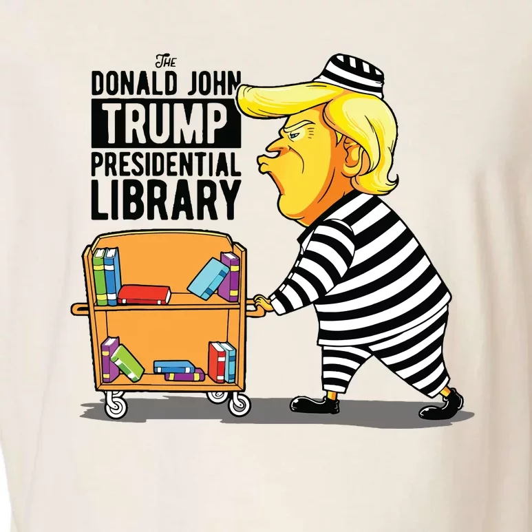 Antitrump Library Funny Grey Classic Fit Crew Neck Short Sleeve Impeach Trump Ap Garment-Dyed Women's Muscle Tee