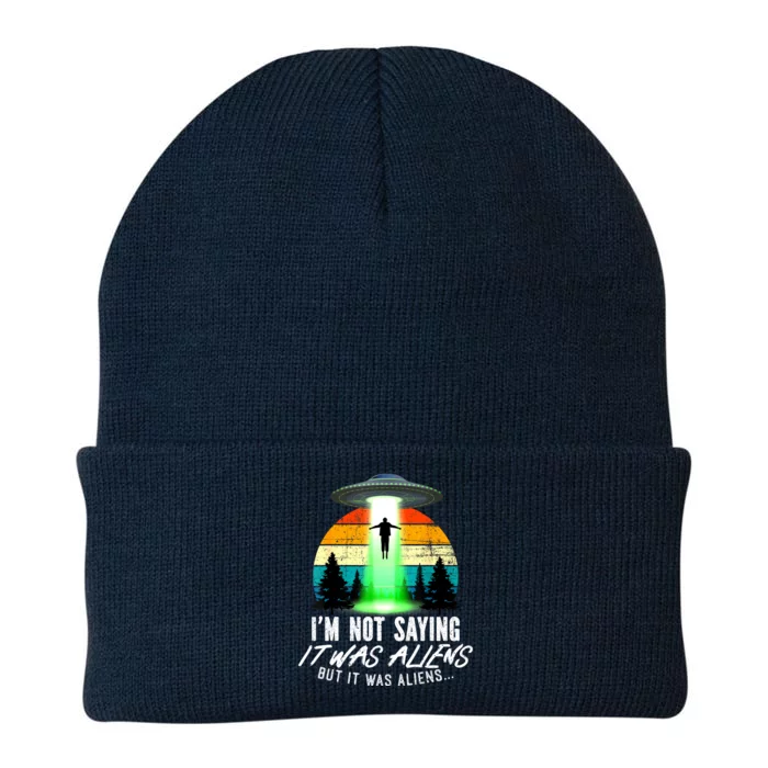 Alien Lover Funny It Was Aliens Funny Alien Knit Cap Winter Beanie