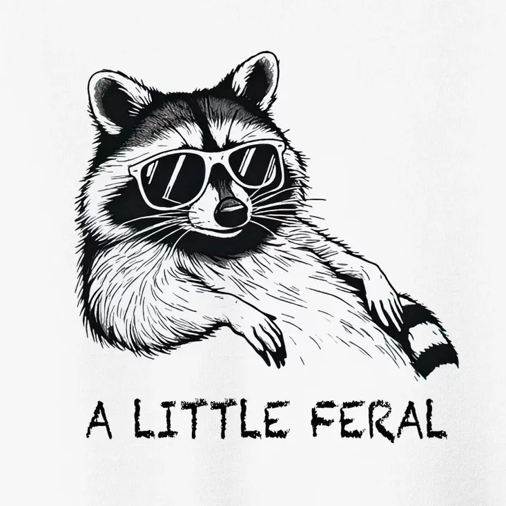 A Little Feral Raccoon With Moon Animal Raccoon Trash Panda Toddler T-Shirt