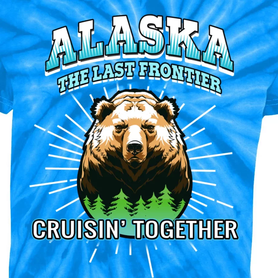 Alaska Last Frontier Family Group Trip Cruisin Together Cool Gift Kids Tie-Dye T-Shirt