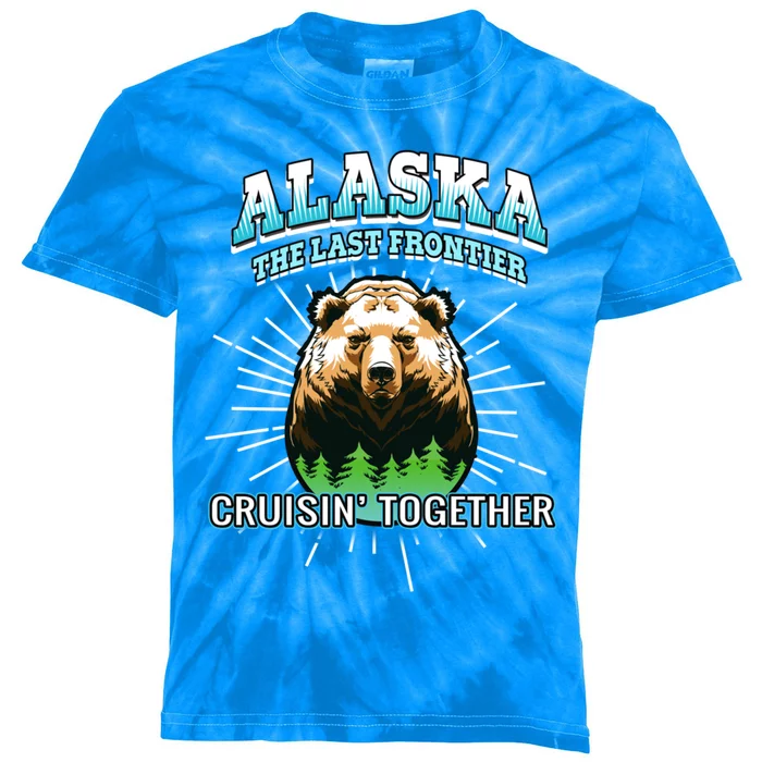 Alaska Last Frontier Family Group Trip Cruisin Together Cool Gift Kids Tie-Dye T-Shirt