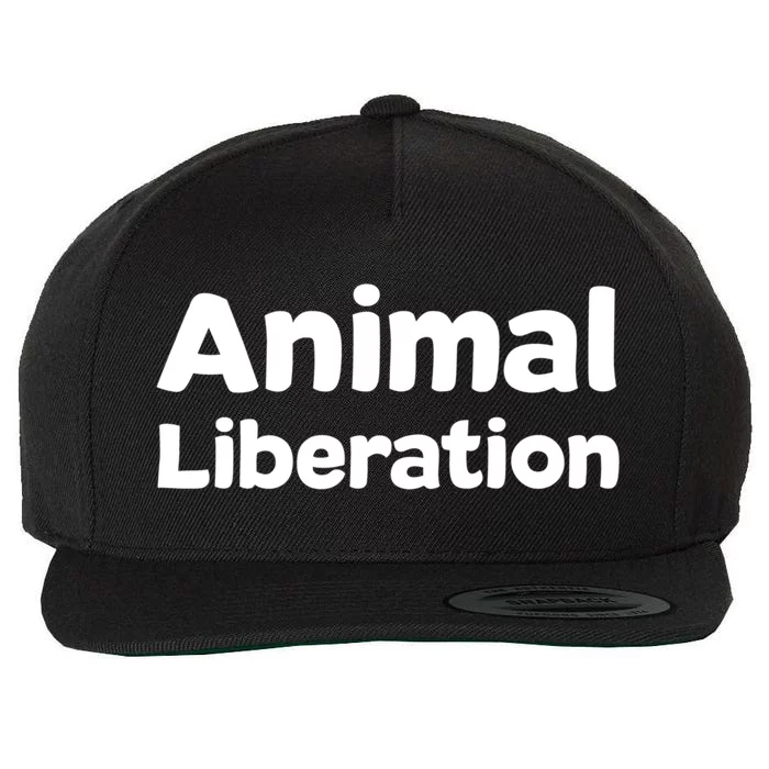 Animal Liberation Funny Gift Wool Snapback Cap