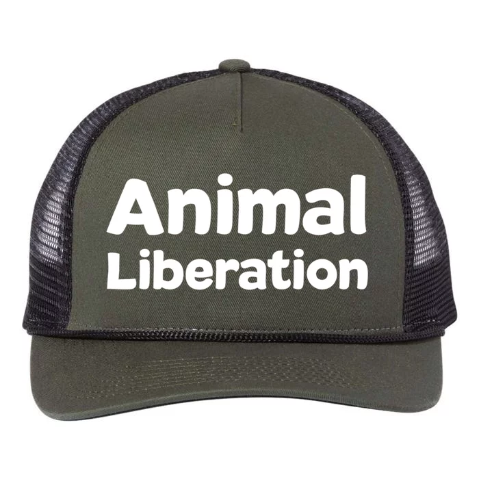 Animal Liberation Funny Gift Retro Rope Trucker Hat Cap