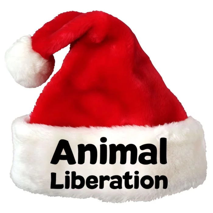 Animal Liberation Funny Gift Premium Christmas Santa Hat