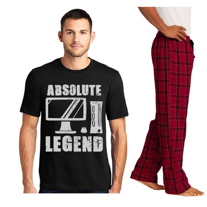 Absolute Legend Funny Video Game Player Quote PC Gaming Pajama Set