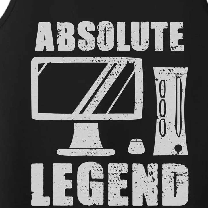 Absolute Legend Funny Video Game Player Quote PC Gaming Performance Tank