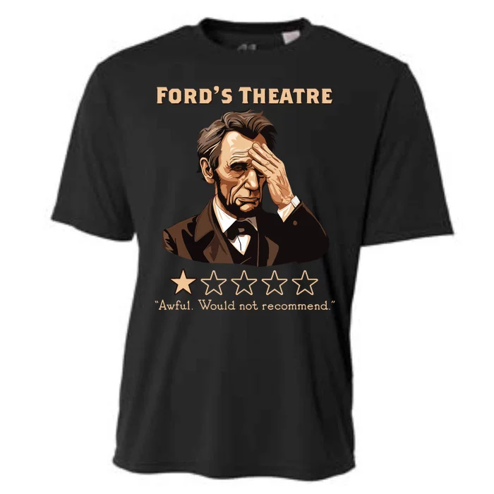 Abraham Lincoln Fords Theatre Rating Funny Cooling Performance Crew T-Shirt