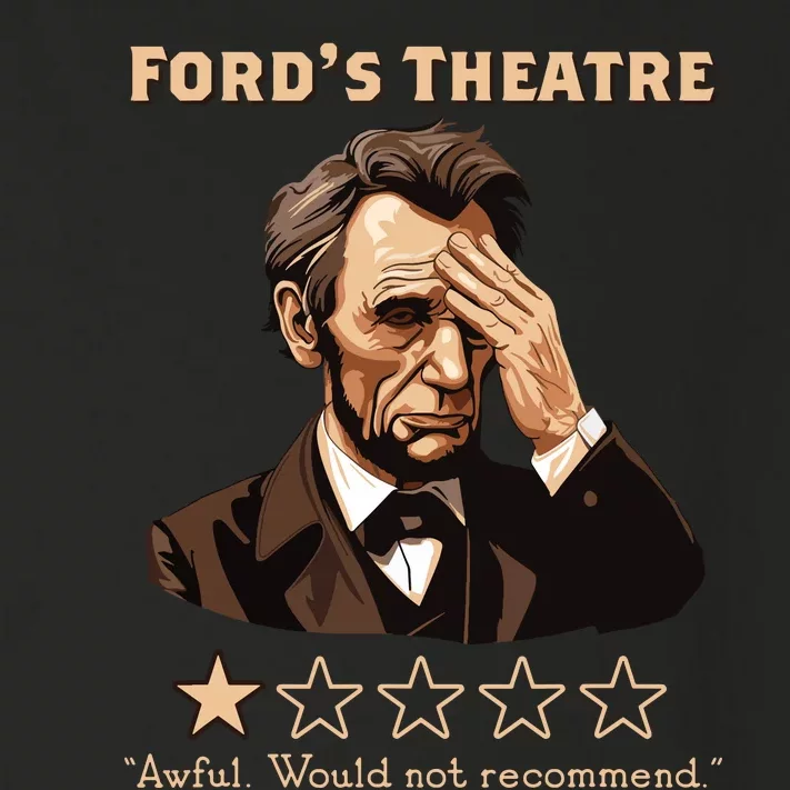 Abraham Lincoln Fords Theatre Rating Funny Toddler Long Sleeve Shirt