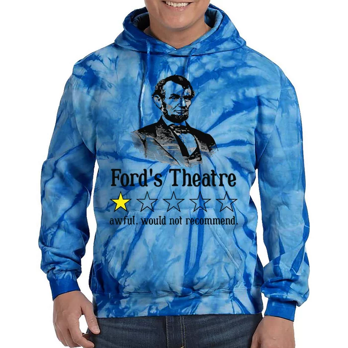 Abraham Lincoln Fords Theatre Rating Tie Dye Hoodie