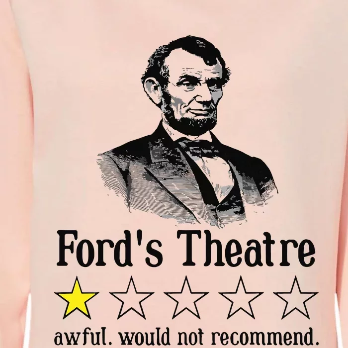 Abraham Lincoln Fords Theatre Rating Womens California Wash Sweatshirt