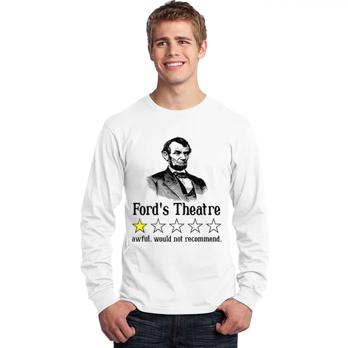 Abraham Lincoln Fords Theatre Rating Long Sleeve Shirt