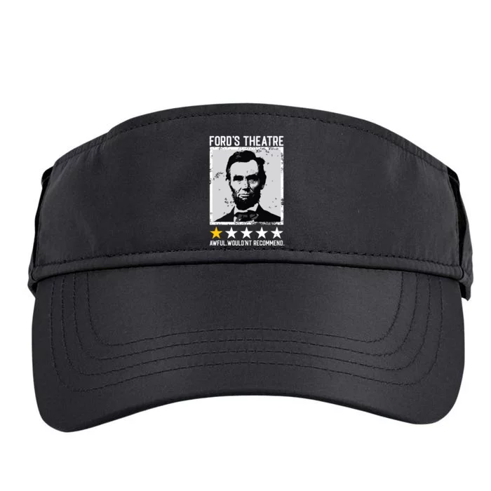 Abraham Lincoln Fords Theatre Would Not Recommend Joke Adult Drive Performance Visor