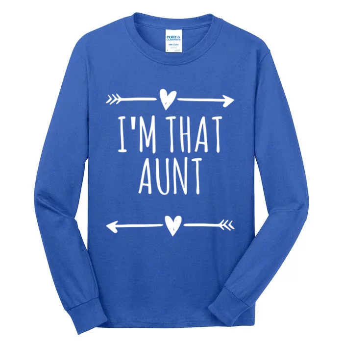 Arrows Love Funny Im That Aunt Gift Tall Long Sleeve T-Shirt