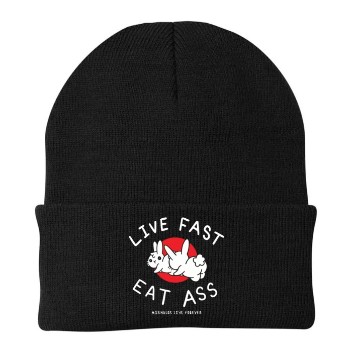 Assholes Live Forever Live Fast Eat Ass Knit Cap Winter Beanie