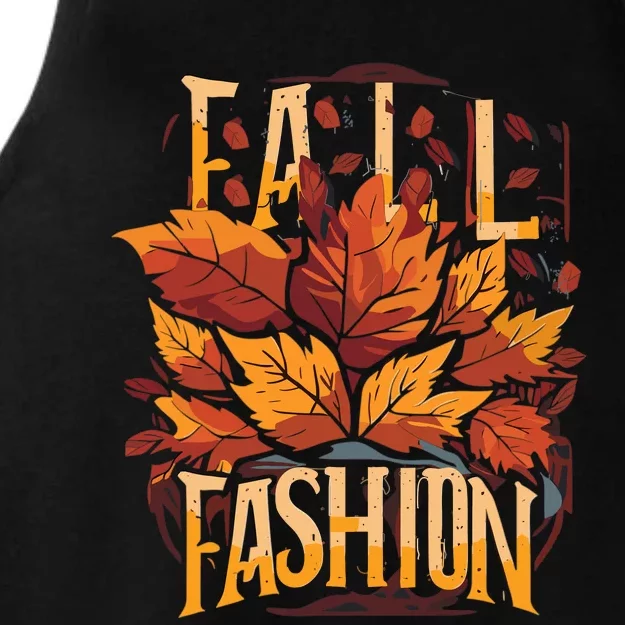 Autumn Leaves Fall Fashion Ladies Tri-Blend Wicking Tank