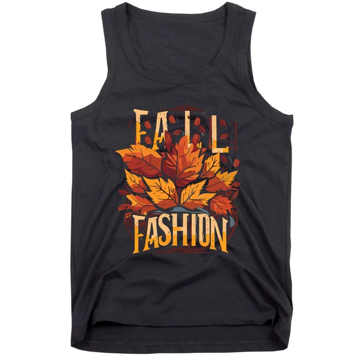 Autumn Leaves Fall Fashion Tank Top