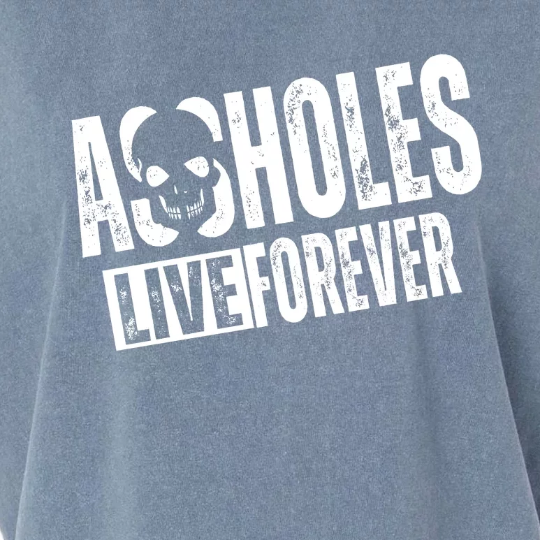 Assholes Live Forever Garment-Dyed Women's Muscle Tee