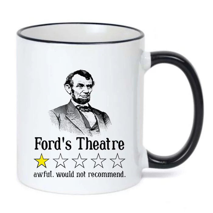 Abraham Lincoln FordS Theatre Rating Black Color Changing Mug