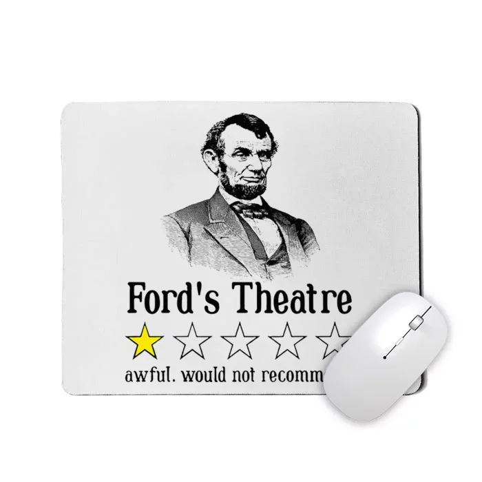 Abraham Lincoln FordS Theatre Rating Mousepad