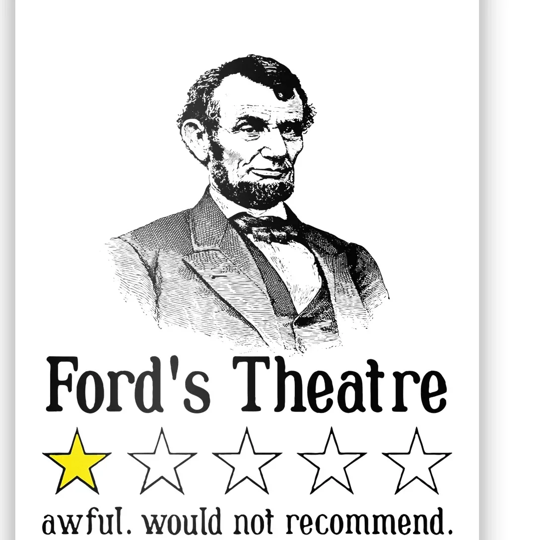 Abraham Lincoln FordS Theatre Rating Poster