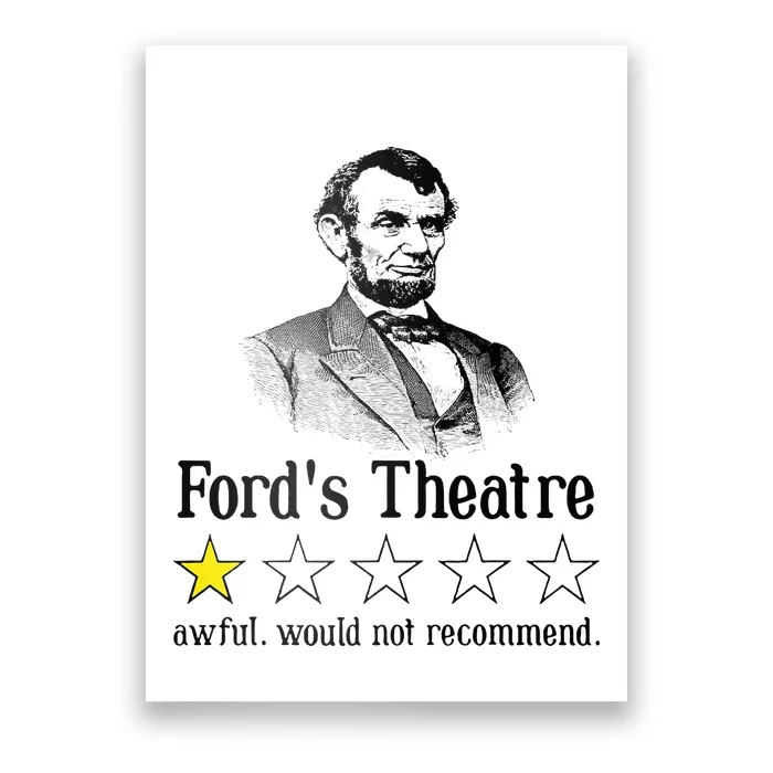 Abraham Lincoln FordS Theatre Rating Poster