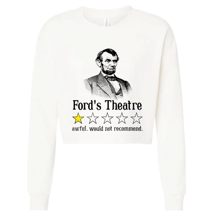 Abraham Lincoln FordS Theatre Rating Cropped Pullover Crew