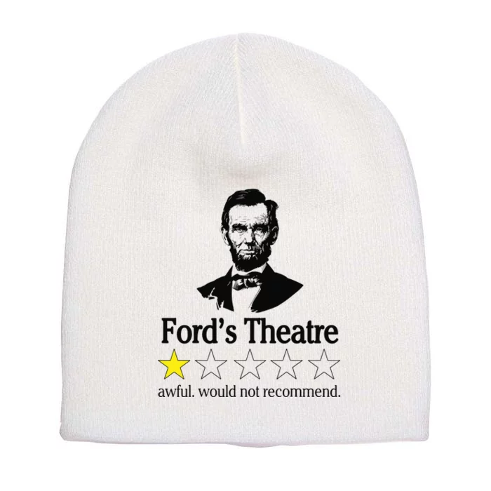 Abraham Lincoln Fords Theatre Awful Would Not Recommend Short Acrylic Beanie