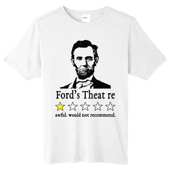 Abraham Lincoln Fords Theatre Awful Would Not Recommend ChromaSoft Performance T-Shirt