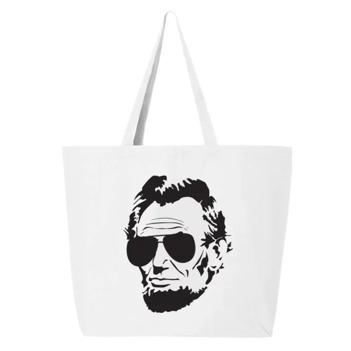 Abe Lincoln Funny Abraham Lincoln Portrait With Sunglasses 25L Jumbo Tote