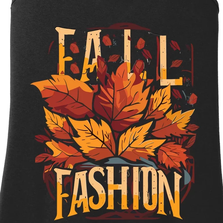 Autumn Leaves Fashion Ladies Essential Tank