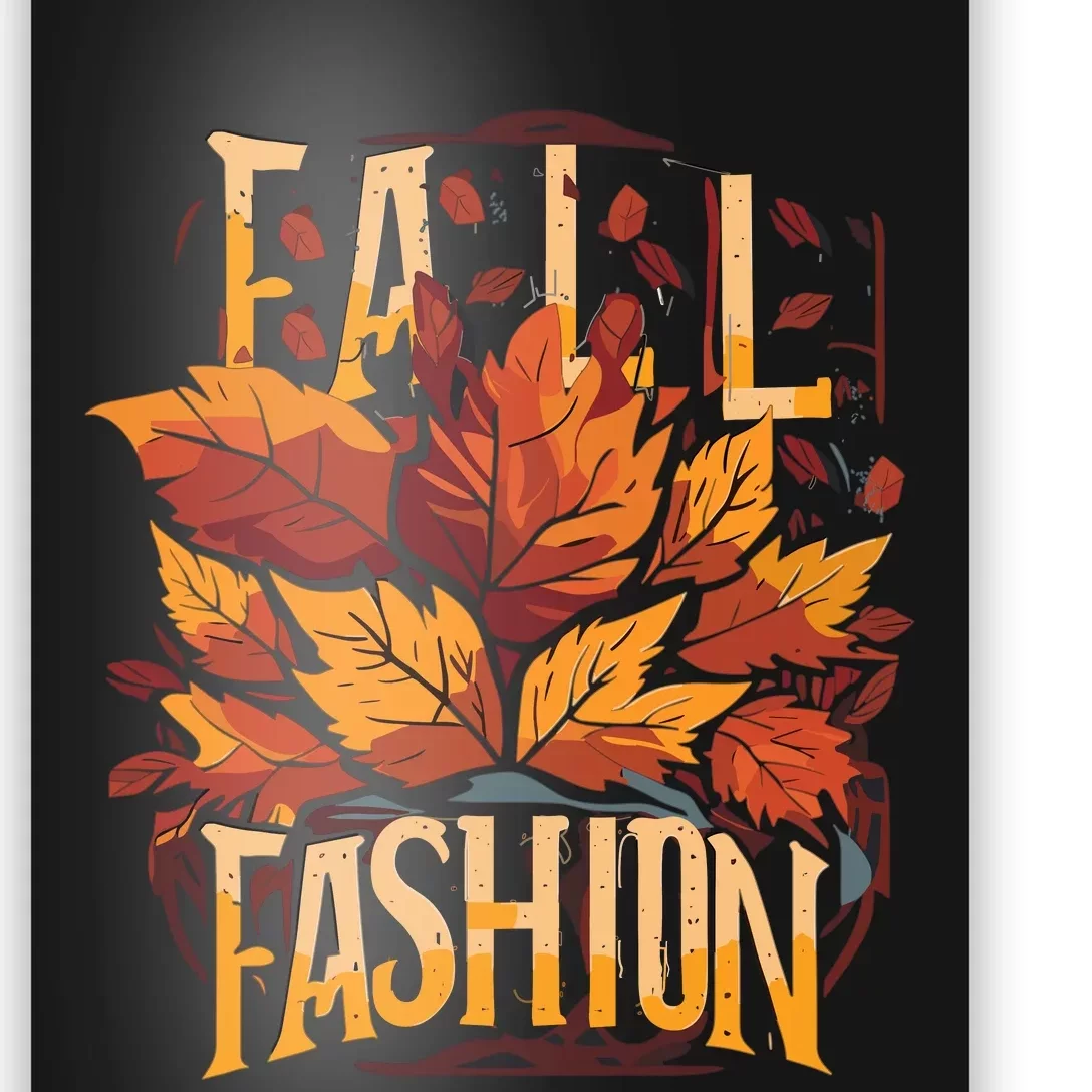 Autumn Leaves Fashion Poster