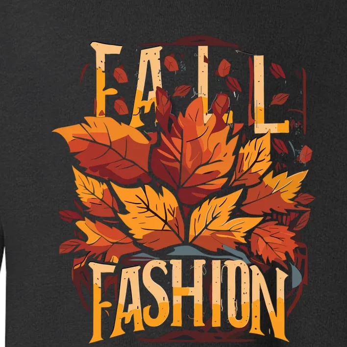 Autumn Leaves Fashion Toddler Sweatshirt