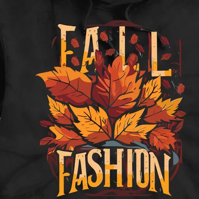 Autumn Leaves Fashion Tie Dye Hoodie