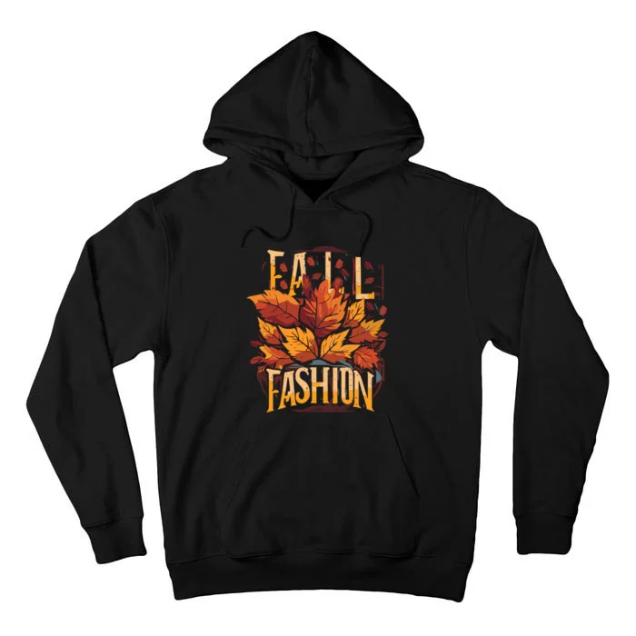 Autumn Leaves Fashion Tall Hoodie