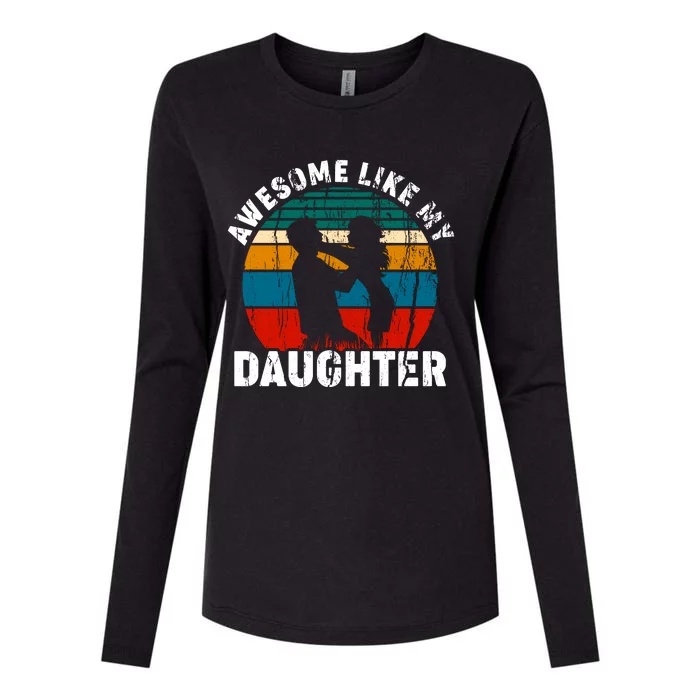 Awesome Like, Funny Father's Day T Womens Cotton Relaxed Long Sleeve T-Shirt