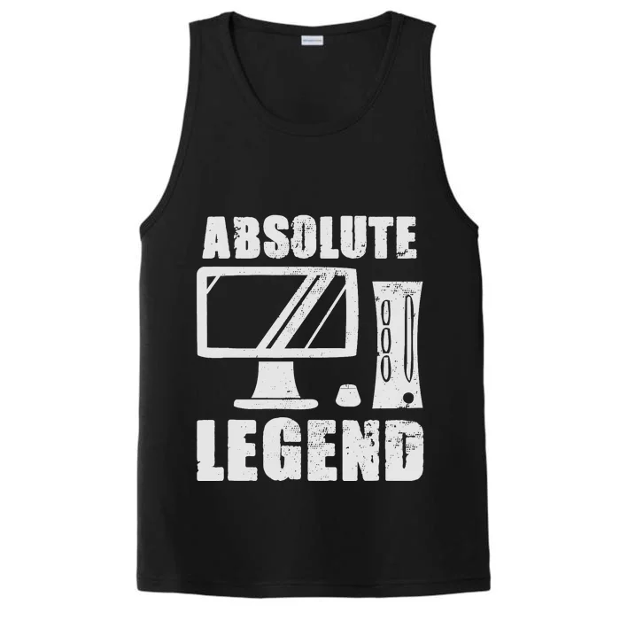 Absolute Legend Funny Video Game Player Quote PC Gaming Rig Performance Tank