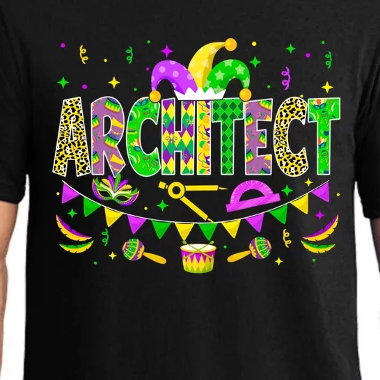 Architect Lover Funny Mardi Gras Carnival Party Great Gift Pajama Set