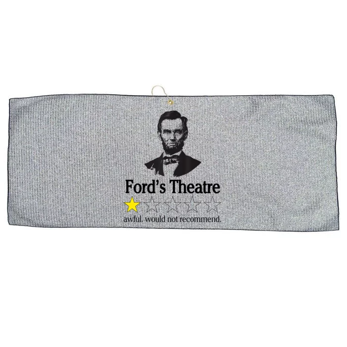 Abraham Lincoln Ford's Theatre Awful Would Not Recommend Large Microfiber Waffle Golf Towel