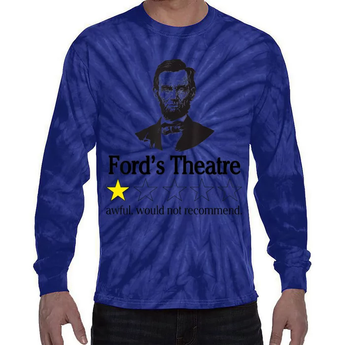 Abraham Lincoln Ford's Theatre Awful Would Not Recommend Tie-Dye Long Sleeve Shirt