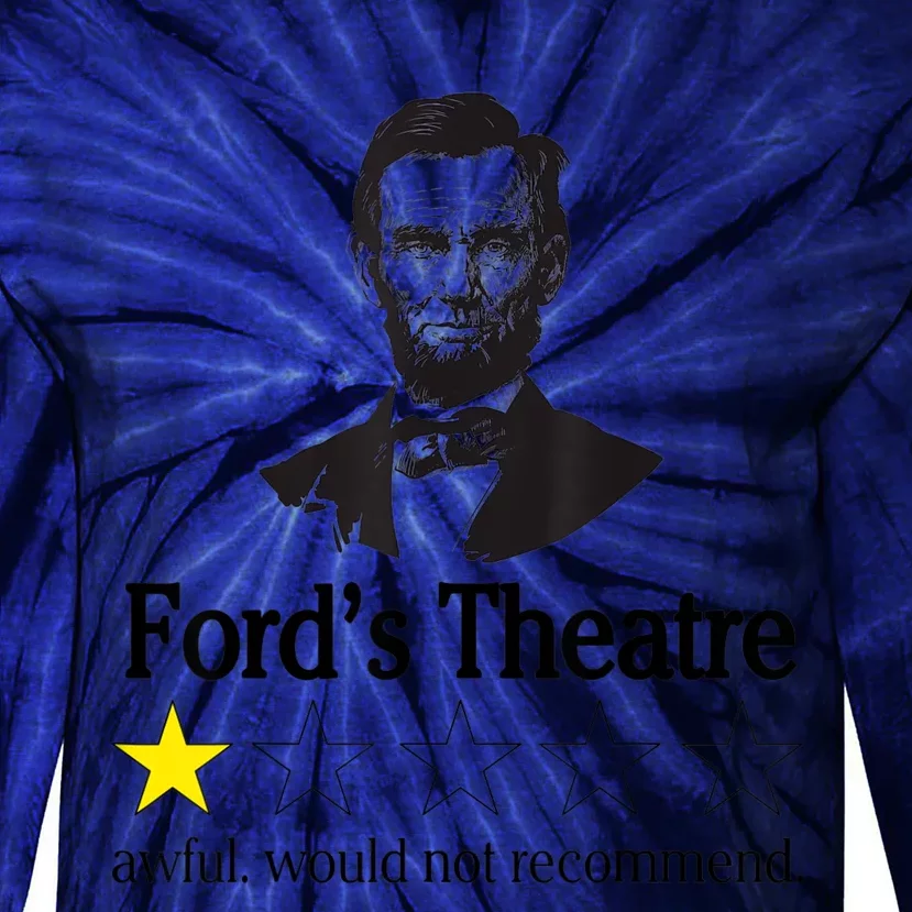 Abraham Lincoln Ford's Theatre Awful Would Not Recommend Tie-Dye Long Sleeve Shirt