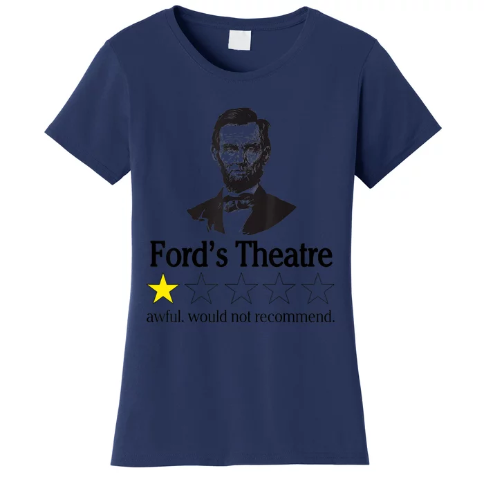 Abraham Lincoln Ford's Theatre Awful Would Not Recommend Women's T-Shirt