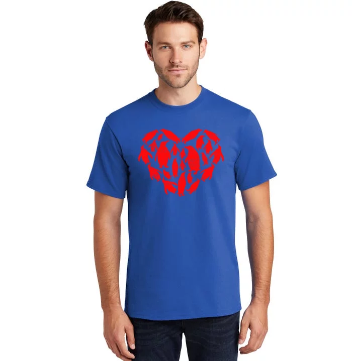 Animals Lover Funny Penguin Heart Valentine's Day Great Gift Tall T-Shirt