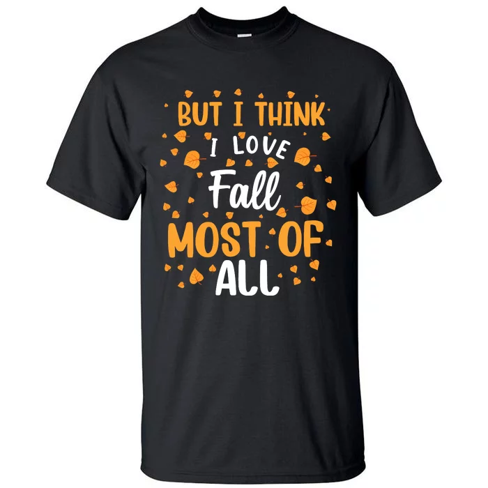 Autumn Love Fall Season Graphic Tall T-Shirt