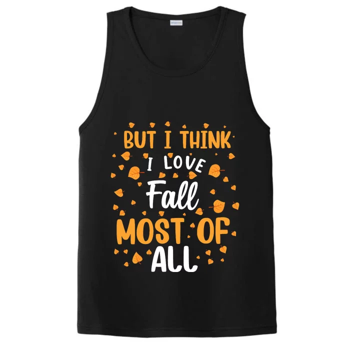 Autumn Love Fall Season Graphic Performance Tank